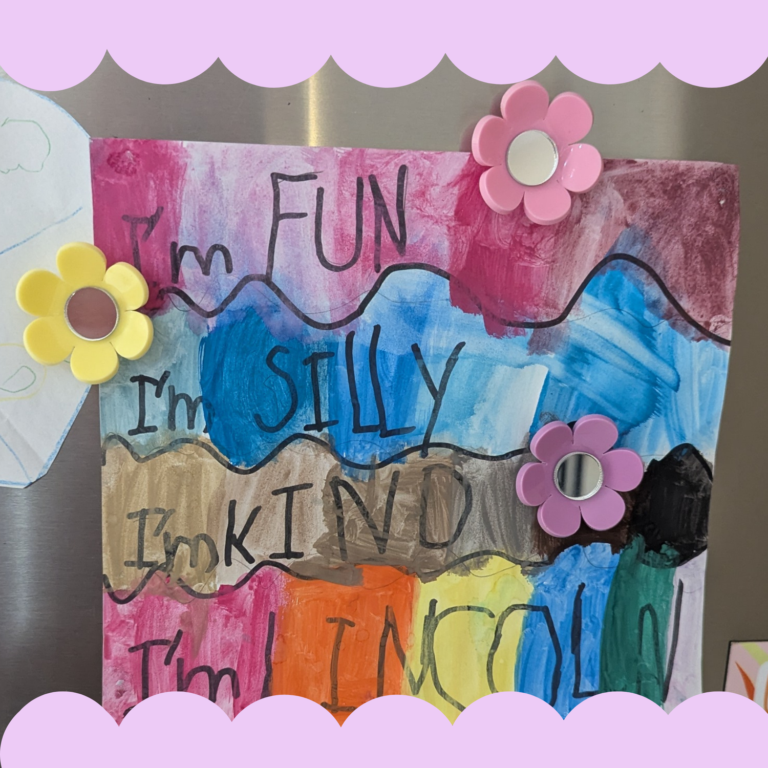 Pastel Flower Magnet Set (6 Pack) – Handmade Acrylic Classroom &amp; Fridge Magnets | Priority Play