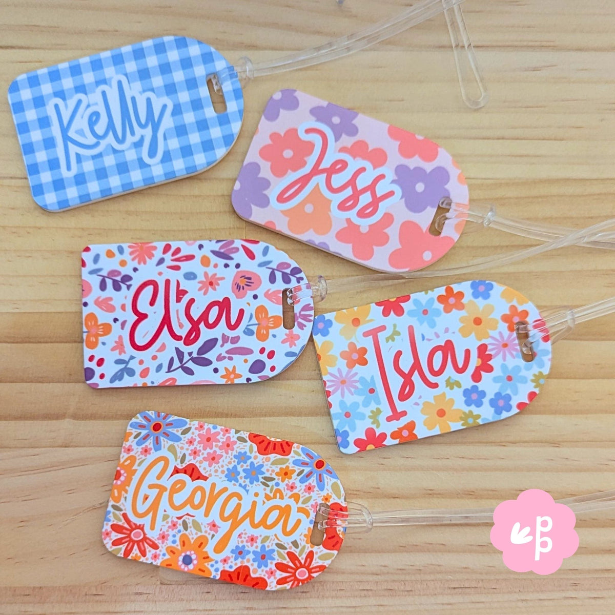 Personalised Kids Bag Tags - Sweet &amp; Playful Collection