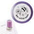 A smiling bee with flowers and hearts and the text “bee-utiful work” on a circular teacher stamp.
