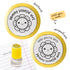 A personalised teacher stamp with a smiling flower and space to include the teacher’s name.
