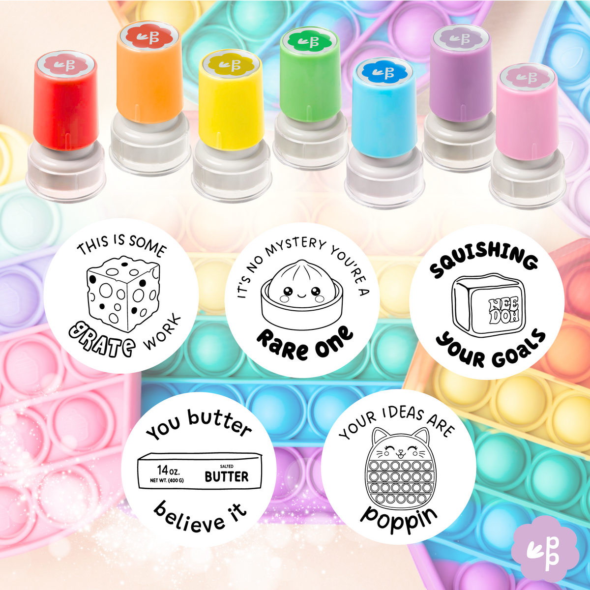 Viral Squishy Teacher Stamp Collection
