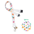 teacher Lanyard with space-themed design on a white background