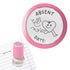 Absent date teacher stamp with running heart and bird illustration – Priority Play attendance marking stamp.