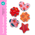 Sweet summer patterned magnet set with strawberries, florals and colourful designs – 5 pack of cute classroom magnets for whiteboards and decor.