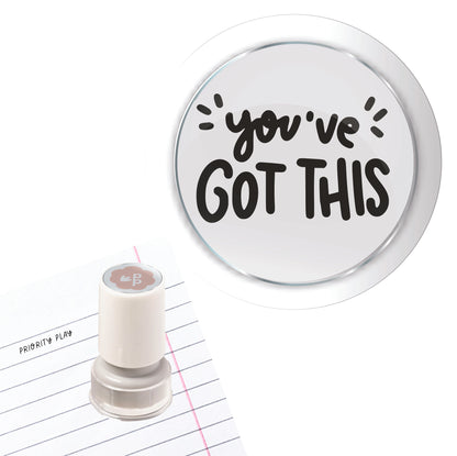 motivational teacher stamp featuring the phrase “You’ve Got This” with decorative spark elements.