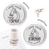 Science teacher stamp featuring a cute microscope and the message ‘I love your focus