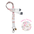 teacher lanyard with colourful teacher stationery and a white background