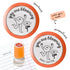 You Are Blooming teacher stamp with a joyful stick-figure and flower graphic, available in standard and personalised versions.